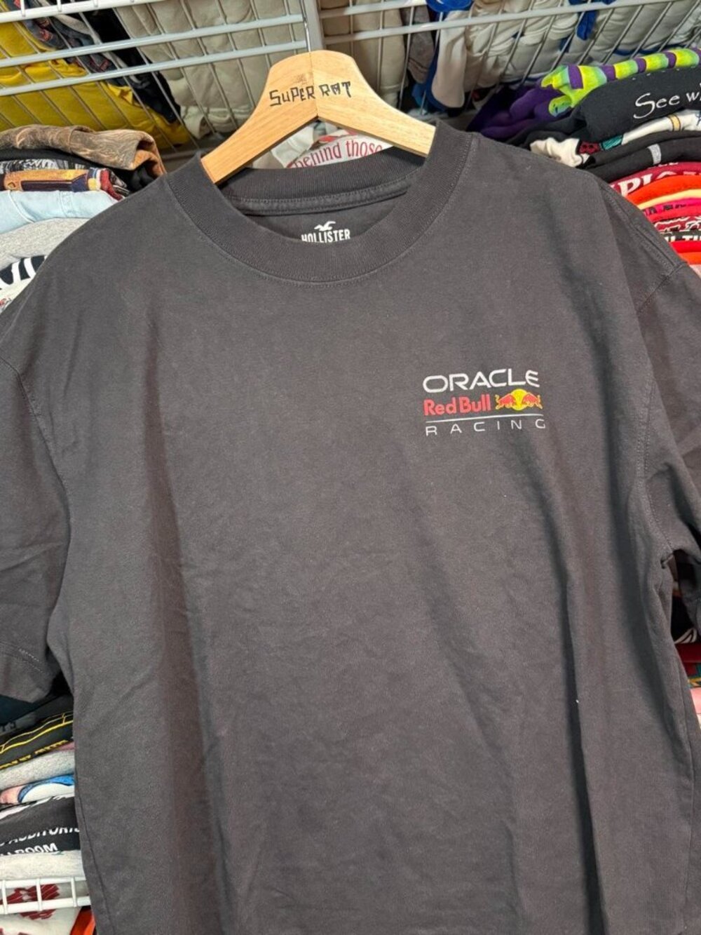 Red Bull oracle racing hollister t shirt black
